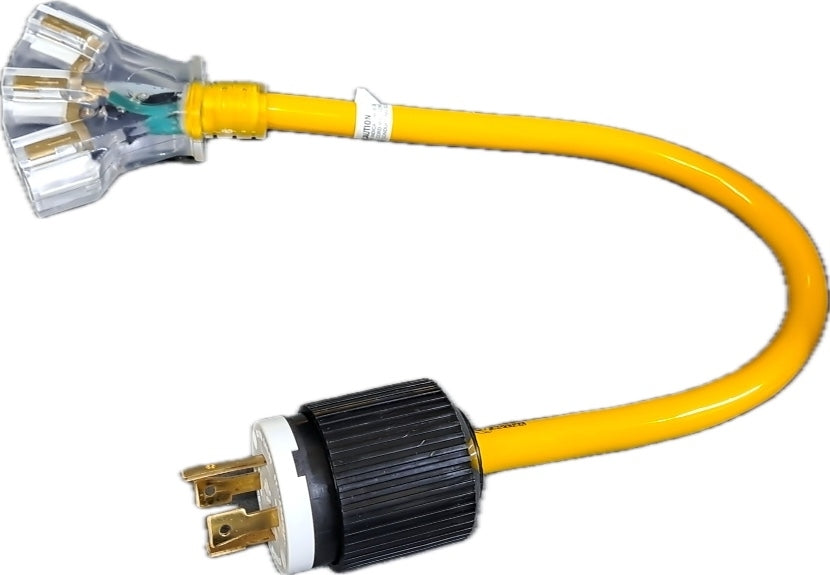 Nema L14-30P to Triple IEC C-19 Cord